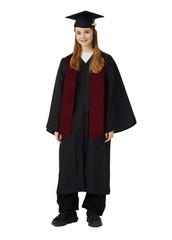 6 Pieces Unisex Graduation Stole Blank Graduation Sash Plain Grad Stole 72 In…
