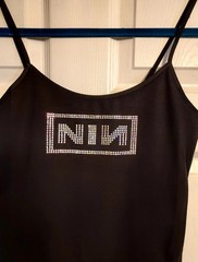 Nine inch nails Tank Top Rhinestones That Change Color. Nin Tank Shirt Any Size