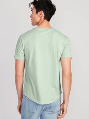 ~Old Navy Soft-Washed Tee Curved Hem T-shirt M MT Medium-Tall Pale Glass Green