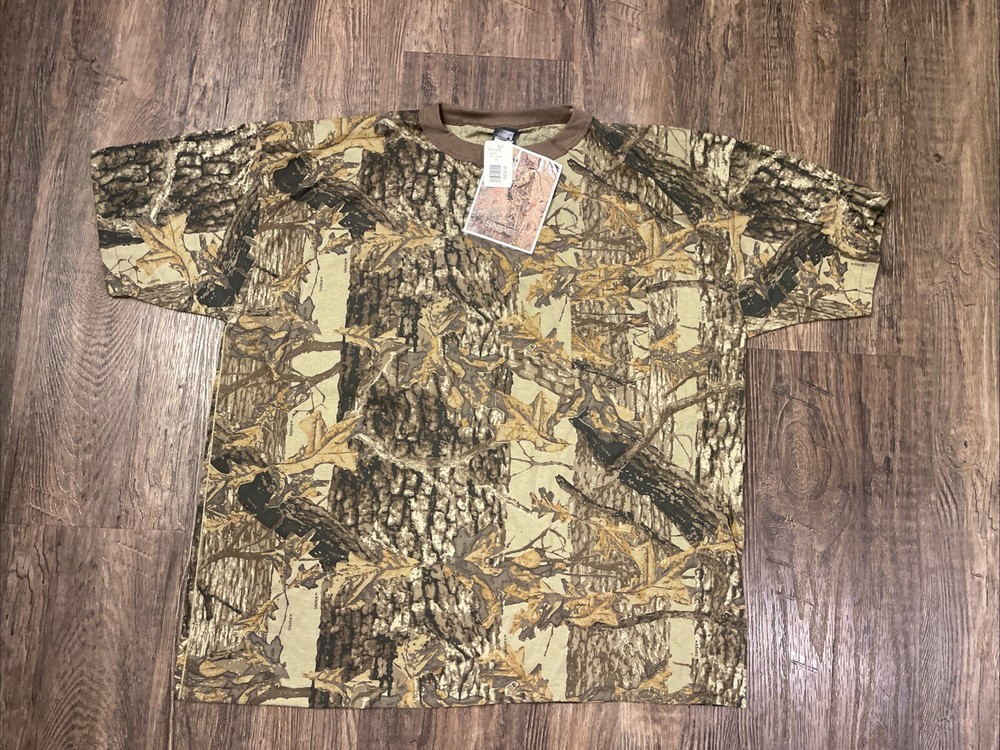 Vintage Ace Sportswear Shirt Size 3XL Sniper Camo Short Sleeve Hunting USA 90s