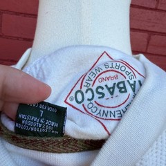 Tabasco Henley Thermal Shirt Mens Large Long Sleeve Waffle Knit Button Logo Top
