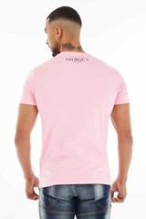 Avenue George V Paris T-Shirt Lion Men’s Pink Tee Rhinestone Fitted XL 2XL 3XL