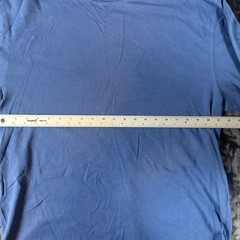 L.L. Bean Mock Neck Shirt Mens XL Blue Long Sleeve Cotton Layering Basic