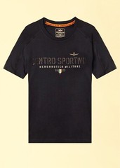 AERONAUTICA MILITARY Men’s 241TS2207J634 08347 Short Sleeve T-Shirt Blue