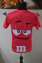 Adult Unisex M&M’s Chocolate Halloween Cosplay Costume 2 SIDE VIEW T-Shirt Small