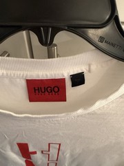Hugo Boss Men’s Designer Short Sleeve Tee Shirt White Size Medium