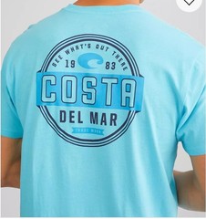 Costa Del Mar 1983 Men T-Shirt Caribbean Size Large See What’s Out There NEW