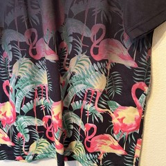 LRG Faded HOT Paradise Flamingo Summer Shirt Medium Lifted Research Group BG16