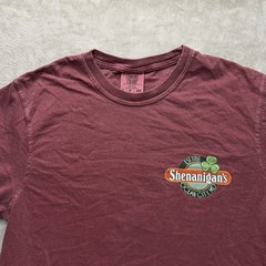 Comfort Colors T-Shirt Mens S Red Irish Shenanigans Pub Ocean City Graphic Tee