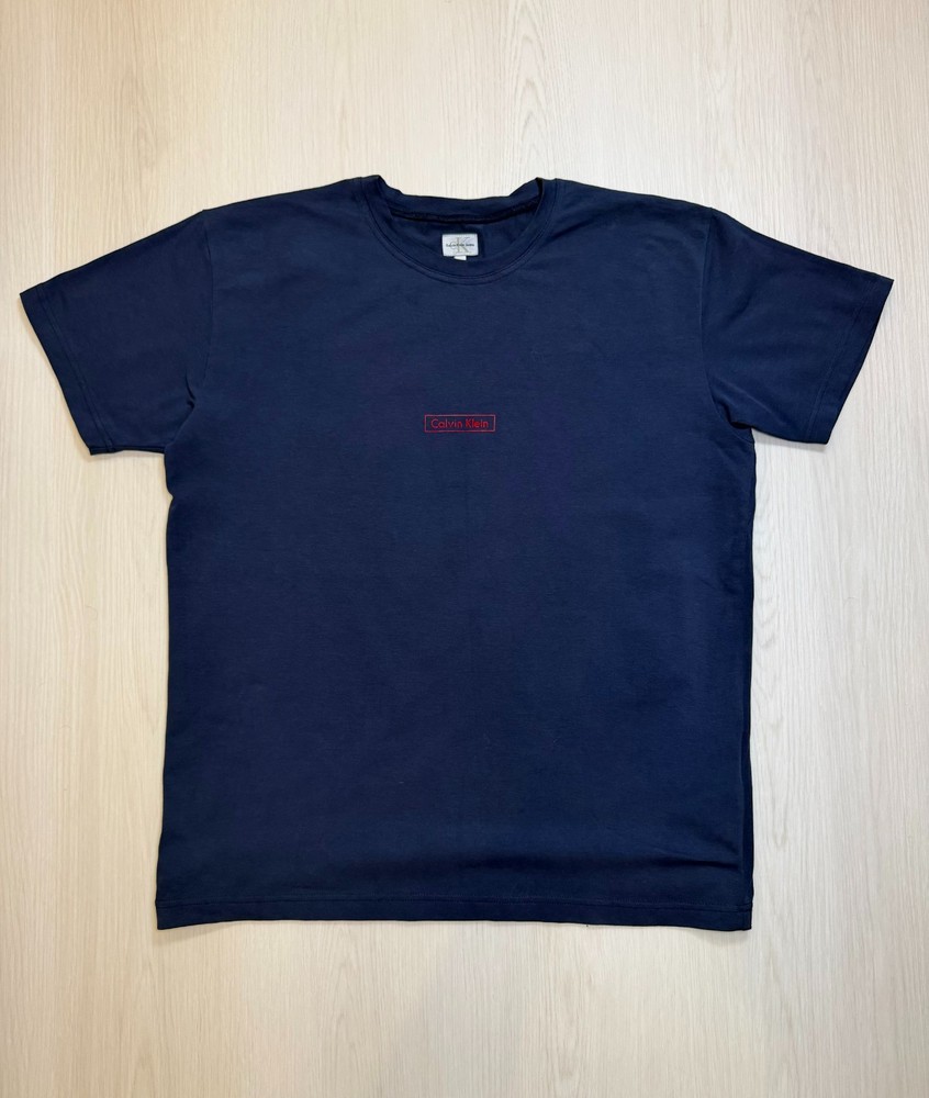 Calvin Klein Jeans Mens Gents T-Shirt Navy Blue Size L