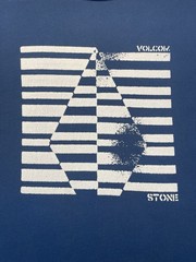 Volcom Stone T-Shirt Blue Men’s Size L Large Geometric Short Sleeve Casual Surf