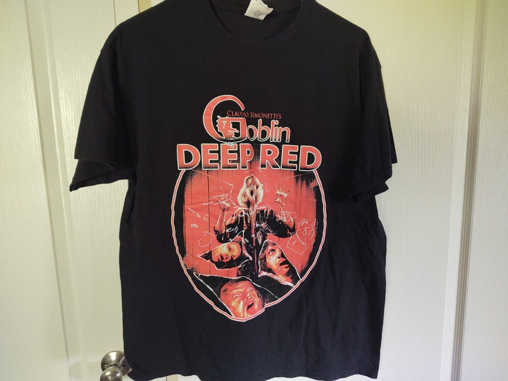 Goblin Claudio Simonetti Deep Red 2019 Tour T-Shirt Size Large SS