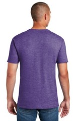 Gildan 64000 Men’s Heather Purple Softstyle T-Shirt Cotton Short Sleeve Medium 