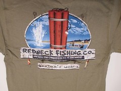 Redneck Fishing T-Shirt TNT 36″ Chest Med Boater’s World Prefade Screen Print