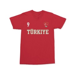 Turkiye Yilmaz 9 Soccer Inspired Jersey Style Unisex T-Shirt