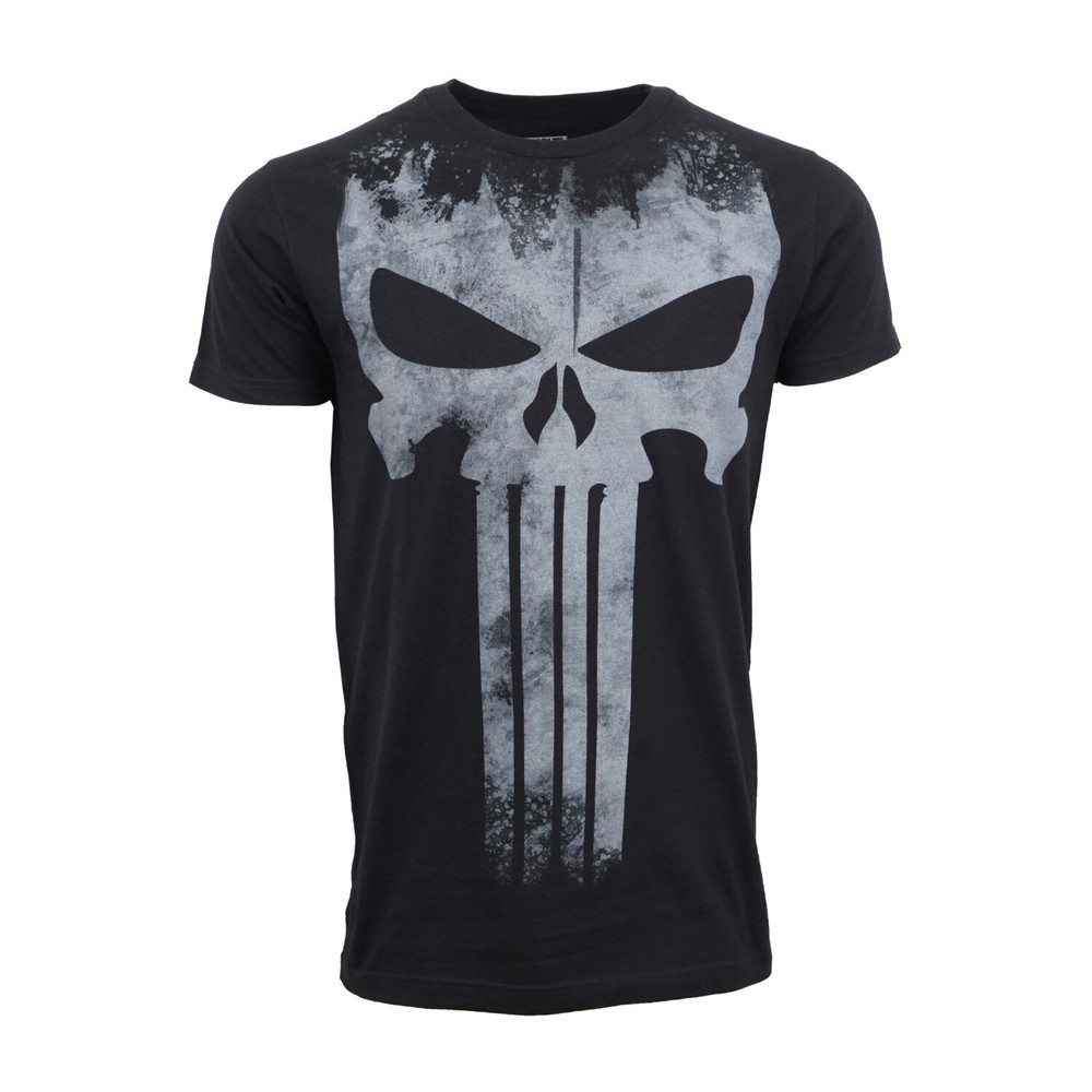 MARVEL THE PUNISHER MENS BLACK GRAPHIC T SHIRT