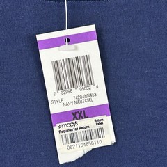 John Ashford Shirt Mens XXL Large Blue Stretch Crew Neck Long Sleeve Tee New