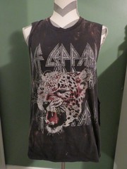 Custom-Cut Def Leppard Mucsle Tank size XXL
