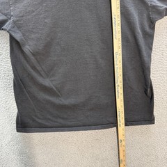Vintage Oneita Shirt Mens Large Black Single Stitch Wolf Nature Grunge Faded 90s