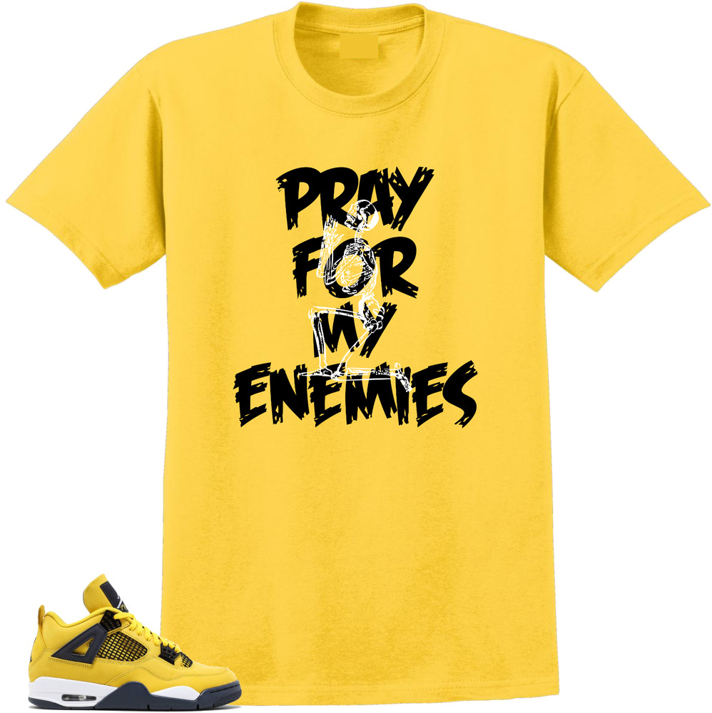 Tee to match Air Jordan Retro 4 Tour Yellow Lighting-Enemies Tees