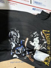 Vintage 90s 3D Emblem Harley-Davidson Leader of the Pack Wolf Rebel Rider Shirt