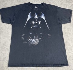 2012 Star Wars Darth Vader Graphic T Shirt XL Black Distressed Faded