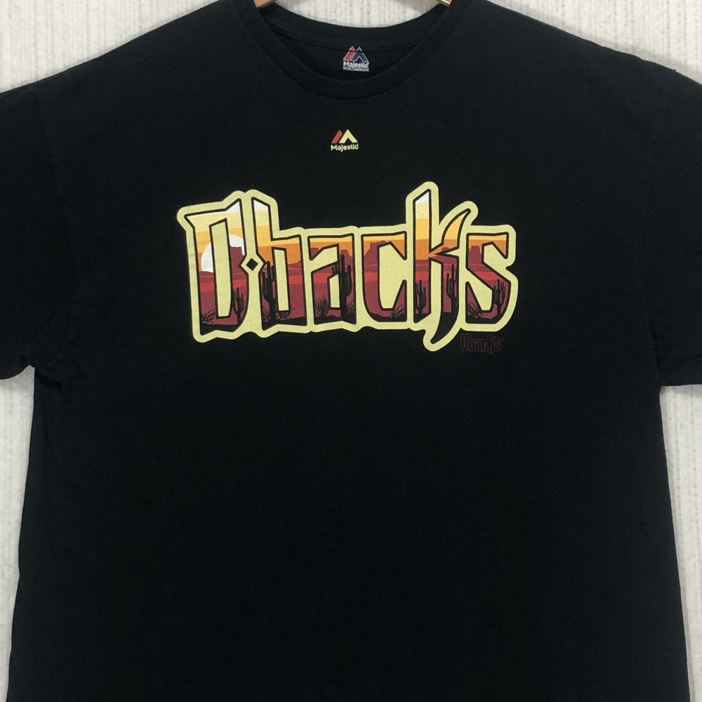 Majestic Arizona Diamondbacks Paul Goldschmidt 44 Black T-Shirt Mens 2XL Desert