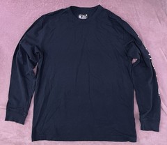 Carhartt Men’s Navy Long Sleeve Loose Fit Logo T-Shirt TK0231-M Size M