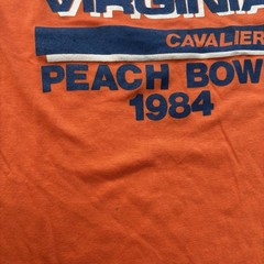 Vintage 1984 University Of Virginia Cavaliers Peach Bowl Football Medium Fits Sm