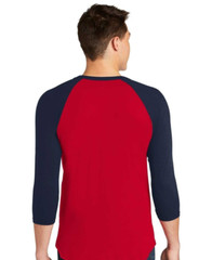 3 Packs Men’s 3/4 Sleeve Crew Neck Raglan Jersey Baseball Tee Shirts Size Small