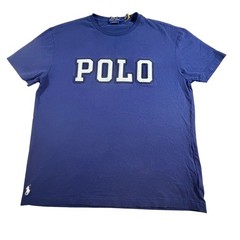Polo Ralph Lauren Stitched Varsity Logo T-Shirt Navy Blue Men’s Sz Md