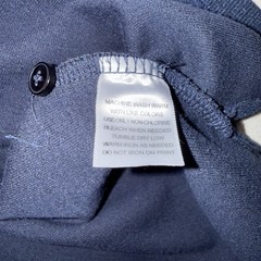 Marc Edwards Mens Navy Blue Henley Neck Thermal Shirt Long Sleeve Size M