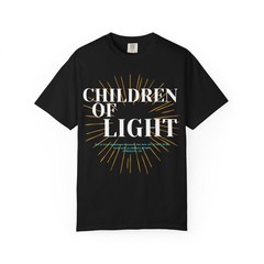 Children of Light Shirt Christian Shirts for Men Graphic Bible Verse T Shirt