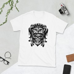 skull tribal king awesome graphic Short-Sleeve Unisex T-Shirt