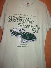 Carlisle Corvette Parade 06 greenish S t shirt