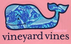 NWT Vineyard Vines Men SS Whale Pocket Crew Tee T-Shirt “BONEFISH WHALE FILL”