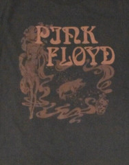 Pink Floyd Men’s Soft Hand Screen Print Black Overdye Over Dyed Shirt NWT M,L,XL