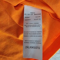Dickies Shirt Mens 2XL XXL Orange Temp IQ Lightweight Performance Wicking NWT B