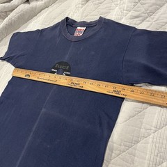 Vintage 90s FUCT 60mm Blitzkriegs Tshirt Medium Navy Blue Faded Skate Streetwear