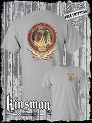Custom Tradition Motorcycle Biker 2-Sided T-Shirt / Indian Skull War Bonnet