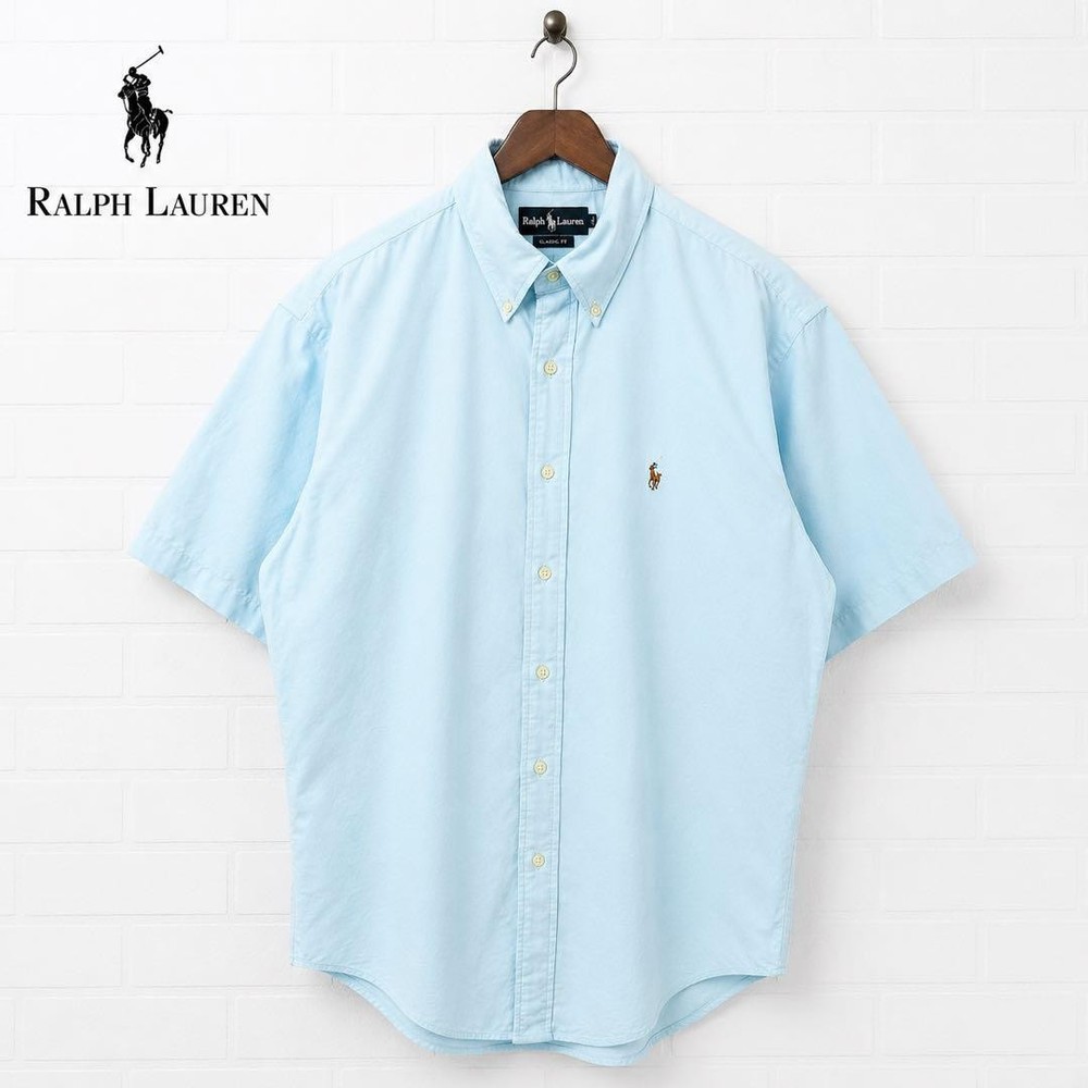 Ralph Lauren Blake Short Sleeve Shirt Light Blue L For 14Y+ Japan