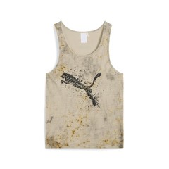 PUMA Asap Rocky X Graphic Crew Neck Tank Top Mens Beige Casual Athletic 627667