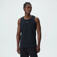 Kith Crest Ribbed Tank Black khm035135-001 Mens Size S New