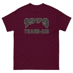 1979 TRANS-AM T SHIRT sizes Small THRU 5XL choose from 10 COLORS!