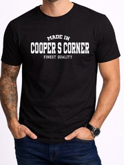 Product Of Cooper S Corner Men’s Black T-Shirt Gift
