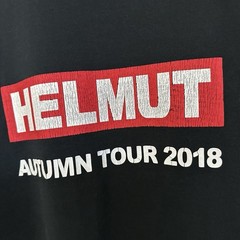 Helmut Lang Mens Autumn Tour 2018 Short Sleeve Crew Neck T Shirt Sz Large Black