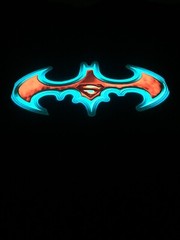Batman Superman Sound-Activated LED T-Shirt