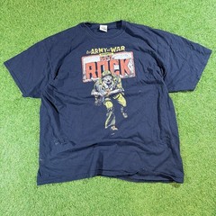 DC Comics 2015 Y2K Sgt. Rock – “Our Army At War” – Black Shirt – 2XL