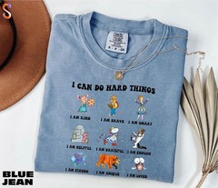 I Can Do Hard Things Shirt, Children’s Book Characters Tee, Believe In Yourself