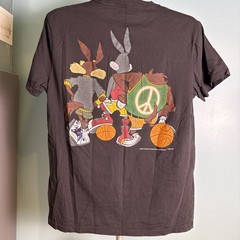 Vintage Looney Tunes Rocket T Shirt All Over Print Size Small Hollister